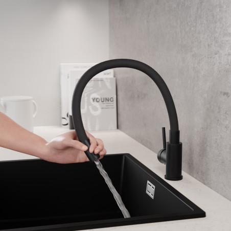 Küchenarmatur mit flexiblem Auslauf - Diamond 517 Flex