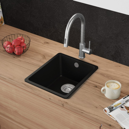 Einbecken Granitspüle ohne Abtropffläche Garnet 40 Simple Thin