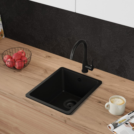 Einbecken Granitspüle ohne Abtropffläche Garnet 40 Simple Thin