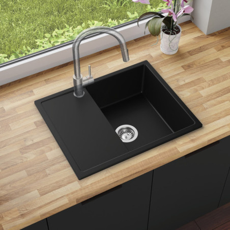 Topaz 620-45 - Chiuvetă granit  cu o singură cuvă cu scurgător