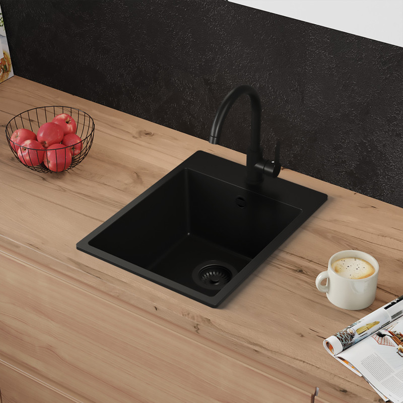 Einbecken Granitspüle ohne Abtropffläche Amber 40