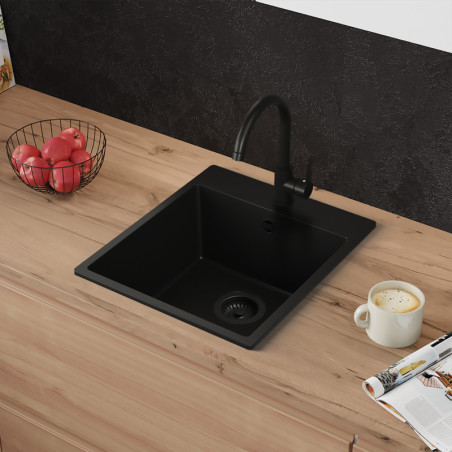Einbecken Granitspüle ohne Abtropffläche Amber 45