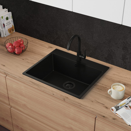 Einbecken Granitspüle ohne Abtropffläche Amber 60