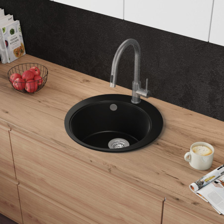 Multifunktional Einbecken Granitspüle ohne Abtropffläche Sapphire 45 High Level