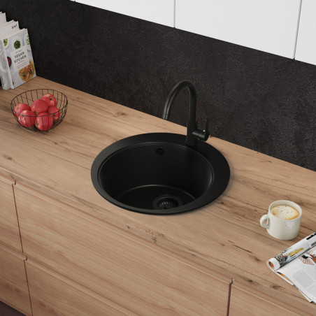 Multifunktional Einbecken Granitspüle ohne Abtropffläche Sapphire 45 High Level