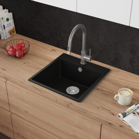 Einbecken Granitspüle ohne Abtropffläche Amber 50