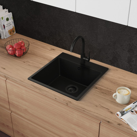 Einbecken Granitspüle ohne Abtropffläche Amber 50