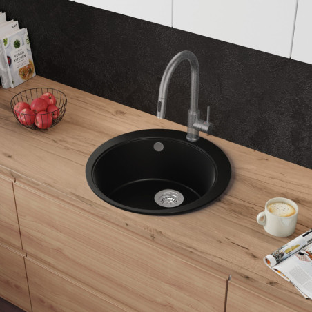 Multifunktional Einbecken Granitspüle ohne Abtropffläche Sapphire 50 High Level
