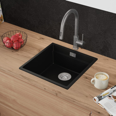 Coral 50 Low Level Thin - Chiuvetă multifuncționalăgranit  cu o singură cuvă fără scurgător