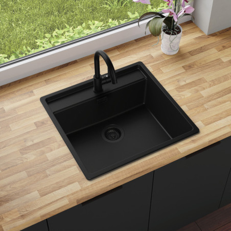 Multifunktional Einbecken Granitspüle ohne Abtropffläche Sodalite 60 Lower Inset - mit Platz für Zubehör