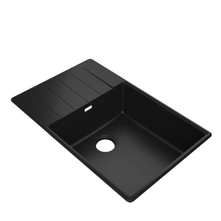 Einbecken Granitspüle mit Abtropffläche Ametyst 780-60 High Level