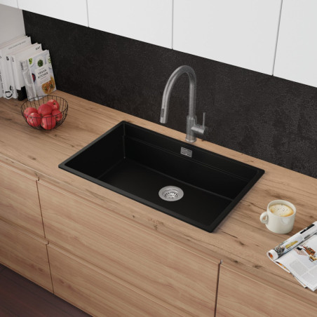 Coral 80 Low Level Thin - Chiuvetă multifuncționalăgranit  cu o singură cuvă fără scurgător