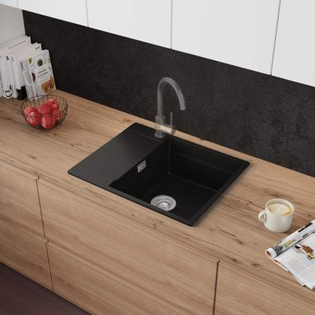 Pearl 620-50 Low Level - Chiuvetă multifuncționalăgranit  cu o singură cuvă cu scurgător