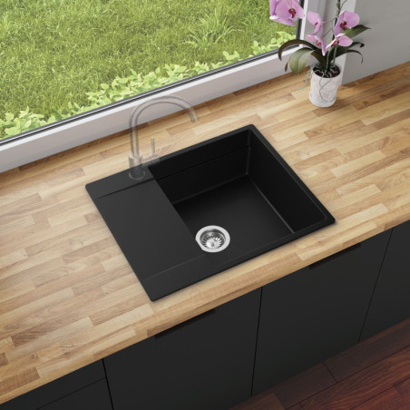 Pearl 620-50 Low Level - Chiuvetă multifuncționalăgranit  cu o singură cuvă cu scurgător
