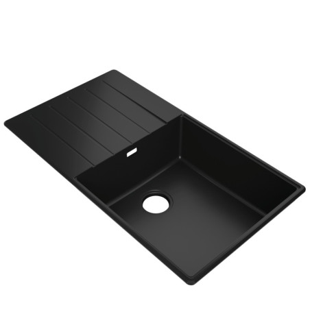 Einbecken Granitspüle mit Abtropffläche Ametyst 900-60 High Level