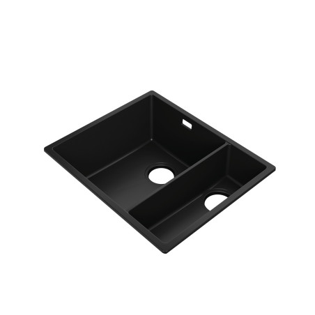 Eineinhalbbecken Granitspüle ohne Abtropffläche Agate 60 Dual Thin